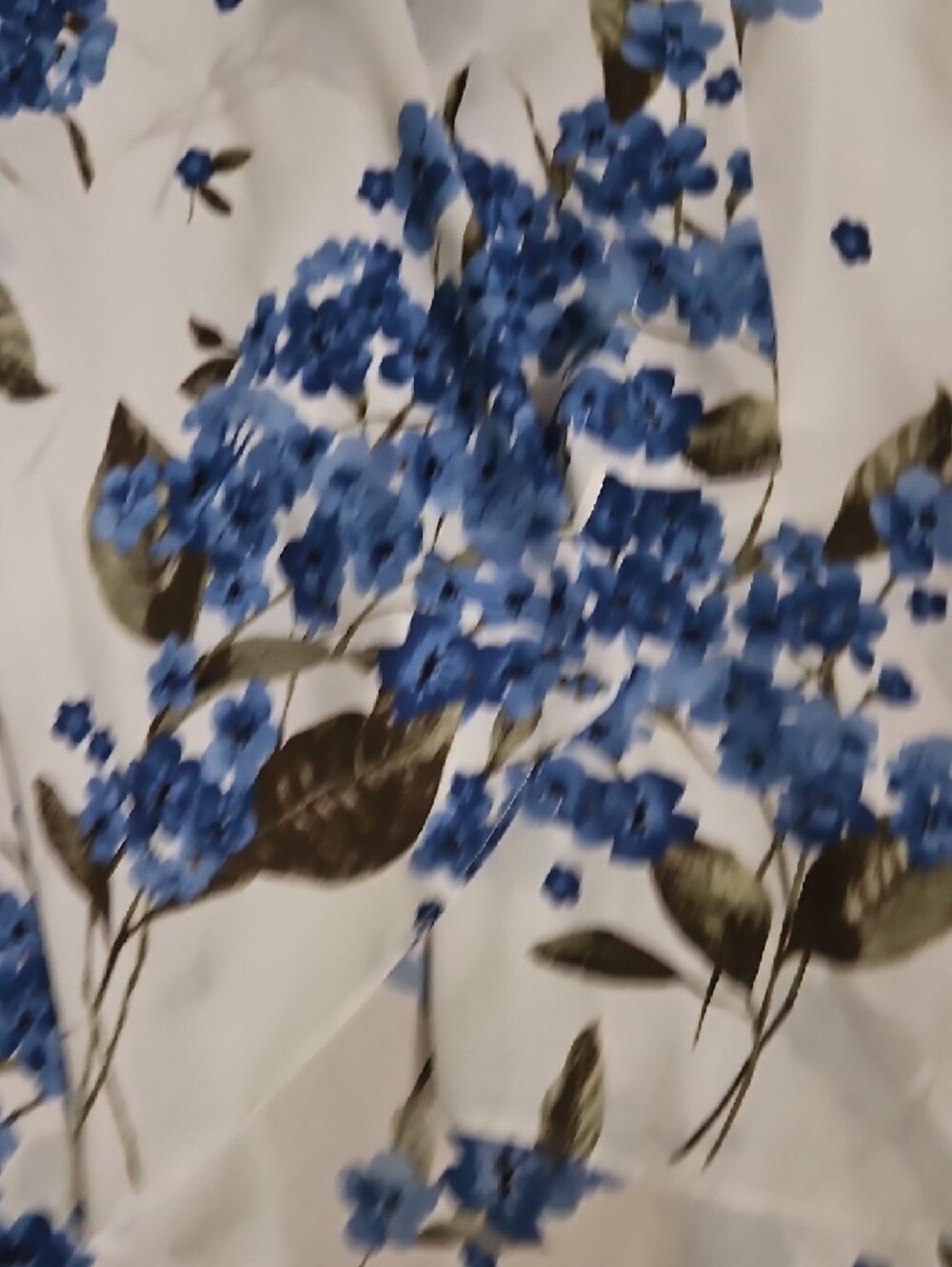 Lulu's White & Blue Floral Wrap Hi-Low Dress - Picture 4 of 10